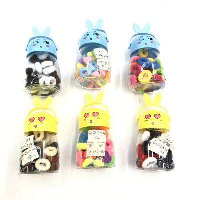 Factory Direct Sales Cute Bunny Children Elastic Hair Ring Towel Ring