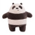 Cartoon Peripheral Tik Tok Toys Panda Pillow Leaning Bear Doll Plush Toys Bear Doll Customized Gift for Women