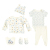 Newborn Baby Six-Piece Thickened Cotton-Padded Thermal Underwear Fall and Winter Clothes Baby and Infants Romper
