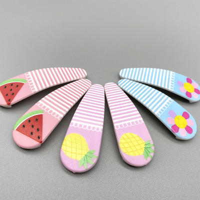 Sweet Fruit Printed Ornament 3D Printing Hairpin Child Student Cute Candy Color Hair Clip Headdress