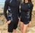New Couple Split Diving Suit LongSleeved Trousers Surfing Suit Suit Sun Protection Zipper Swimsuit