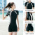 Conservative Cover Belly Thin One-Piece Student Sports Boxer plus Size Short Sleeve Professional Competition Swimsuit