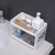 Desktop Double-Layer Plastic Storage Rack Office Stationery Cosmetics Storage Box Kitchen Bathroom Two-Layer Storage Rack