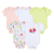 Newborn Infant Five-Piece Package Triangle Rompers pa fu Spring and Summer Baby Jumpsuits Girls Cartoon Cotton Onesie