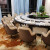 Putian Hotel Solid Wood Dining Tables and Chairs Seafood Hotel Luxury Balcony Solid Wood Dining Chair Bentley Chair