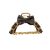 Korean Fabric Bow Chain Barrettes Alloy Knotted Back Head Grip Metal Shampoo Hairpin Hair Band