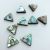 Natural Abalone Shell Triangle Scattered Beads DIY Handmade Beaded Scattered Beads Shell Ornament Accessories Wholesale