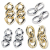 Korean Exaggeration Gold Stud Earrings Big East Gate Chain Earrings Circle Earrings Earrings Factory Direct Sales Wholesale Earrings