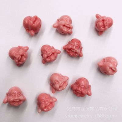 Shell Powder Embossing Craft Accessories Queen Shell Pink Pressing Smiling Buddha Personality DIY Pendant Clothing Accessory