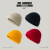 Korean Hat Autumn Winter Retro Dome Warm Short Wool Toe Cap Skullcap Knitted Hat Beanie Hat Trendy for Men and Women