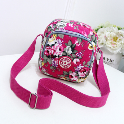 Korean Style Messenger Bag Mini Bag Nylon Canvas Mom Shopping Bag Mobile Coin Purse Simple Casual Women's Bag Bag