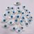 Shell White Shell Horse Eye Fritillary Drop Oil White Shell Double-Sided Devil Eye Ornament Accessories DIY