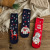 Christmas Socks Autumn and Winter Three Pairs Gift Box Red Santa Claus David's Deer Snowman Ladies Cotton Mid-Calf Length Socks Wholesale