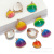 Yibei Electroplating Edging Shell Dyed Rainbow Color Shell Gold Plated Edge Pendant Necklace Bracelet Accessories