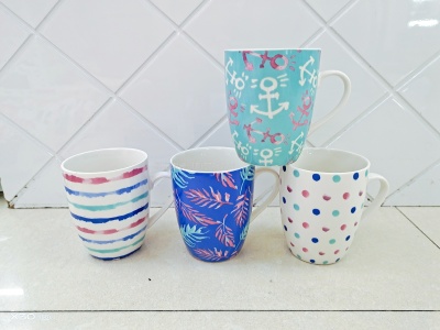 New Drum Cup over Flower Cup