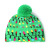 2020 Christmas New Flanging Ball Knitted Hat with LED Colorful Lights Adult and Children Halloween Decorative Hat