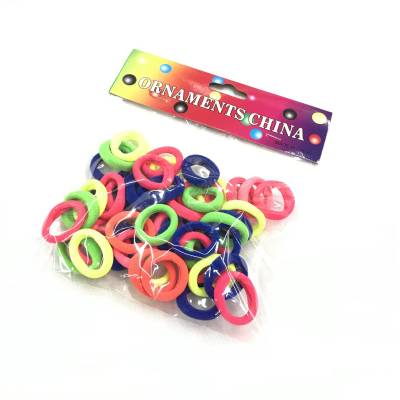 Factory Direct Sales Children's Elastic Colorful Ring Towel Ring Braid Head Ring