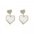 S925 Needles White Love Rhinestone Earrings 2020 New Tide Sense of Quality Cool Simple Stud Earrings Female