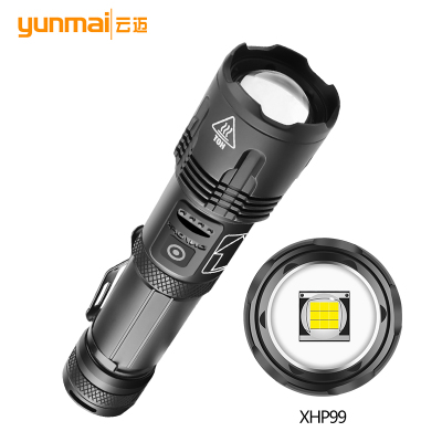 New Xhp99 Power Torch Charging 5-Mode Attack Head with Pen Holder Xhp70 Strong Light Tactical Flashlight