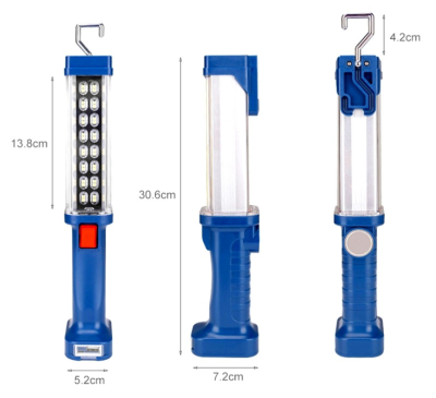 LED Work Light Auto Repair Super Bright Light with Magnet USB Charging Lighting Tool Flashlight