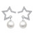S925 Silver Needle Korean Five-Pointed Star Pearl Pendant Temperament Wild Female Online Influencer Hot-Sale Earrings Women