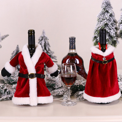 New Christmas Wine Gift Box Christmas Dress Wine Bottle Cover Christmas Dress Wine Bottle Decorative Creative Wine Bag Wholesale