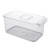 Wanfeng Three-in-One Refrigerator Storage Box Transparent Refrigerator Fresh Storage Box Kitchen Egg Output Organizing Small Box