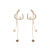 S925 Needles South Korea Love Pearl Long Earrings Simple Graceful Tassel Online Influencer Wild Super Fairy Stud Earrings Earrings