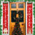 Cross-Border New 2020 Amazon Christmas Decoration Door Hanging Christmas Festival Atmosphere Layout Christmas Couplet Door Curtain