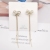 Sterling Silver Needle Micro-Inlaid Bow Tassel Dual-Wear Stud Earrings New Fashion Earrings for Women