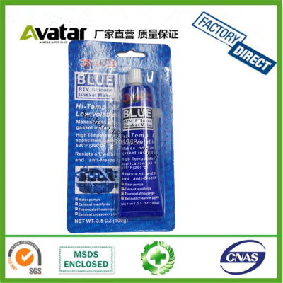 3+3 Blue Rtv Glue Gasket Maker Seal Glue High Temp Grey RTV Silicone Adhesivo