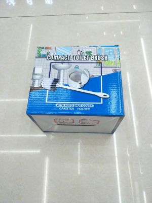 New Compact Toilet Brush with Base Toilet Brush Household Hygiene Cleaning Brush without Dead End