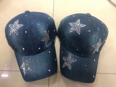 In Stock Wholesale Point of Sale Brick Cap Five-Pointed Star Side Five-Star Baseball Cap Fashion All-Match Trendy Cap Female Cap Shiny