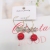 Sterling Silver Needle Crystal Bow Earrings Female Personality Red Ball Eardrops Korean Graceful Online Influencer Earrings Earrings