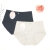 Popular Rib Cotton Underwear Women's Mid-Waist Fashionable Breathable Comfortable Women's Briefs