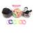 Factory Direct Sales Elastic Colorful Macaron Nylon Starry Rubber Band Head Ring