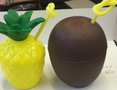Plastic Sippy Cup Party Pineapple Cup Coconut Cup