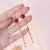 Earrings French Style Long Tassel Special Red Fox Hanging Earrings Creative Fashion