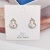 New Gourd Earrings Women's Micro Inlaid Zircon Korean Style Elegant Earrings Sterling Silver Needle Niche Design Earrings Wholesale