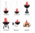 Halloween Wall-Mounted Flame Lamp Led Simulation Electronic Brazier