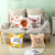 Gm115 Pillow Custom Cartoon Animal Sofa Cushion Cover Peach Skin Fabric Office Cushion Cover Cross-Border