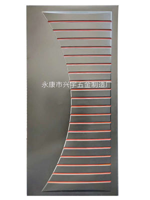 Cold Rolled Sheet Stamping Door Panel Customized Embossed Facade Foreign Trade Best-Selling Steel Door Plank