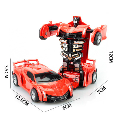 Novelty Toys Children's Transformer Toy Car Diamond Transformation Car Robot Children's Toys Stall Supply Wholesale