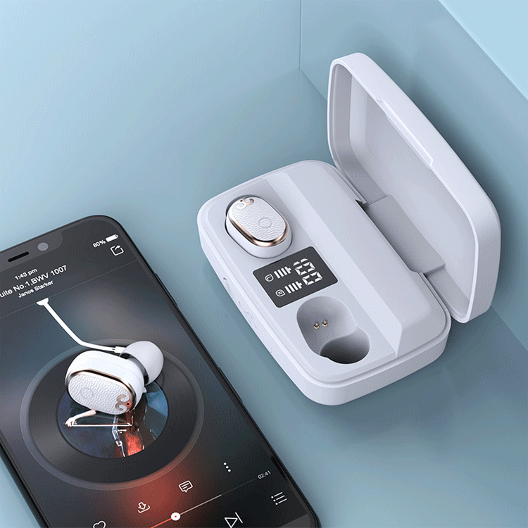 Amazon TWS Bluetooth Headset 5.0 with Charging Bin in-Ear Sport Wireless Headphone
