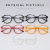 New Plain Glasses round Retro Myopia Glasses Frame Decorative Glasses Women's Anti-Blue Ray Goggles 3314
