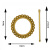 Factory Direct Sales Fashion Magnetic Curtain Buckle Insert Ring Curtain Buckle Curtain Hanging Chain
