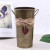 Idyllic Antique Dried Flower Bucket American Iron Vase Iron Flower Pot Flower Shop Flower Arrangement Flower Tube Orname