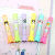 Kales 601-6 Color Mini Color Highlighter Cartoon Rocket Watercolor Pen Oblique Head Marker Pen Set