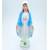 18cm Holy Statue of Christ Blue Plastic Virgin Ornaments Religious Catholic Ornaments Prayer Ornaments