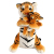 Artificial Tiger Doll Plush Toys Mother and Child Ragdoll Gift Creative Zodiac Tiger Home Decoration